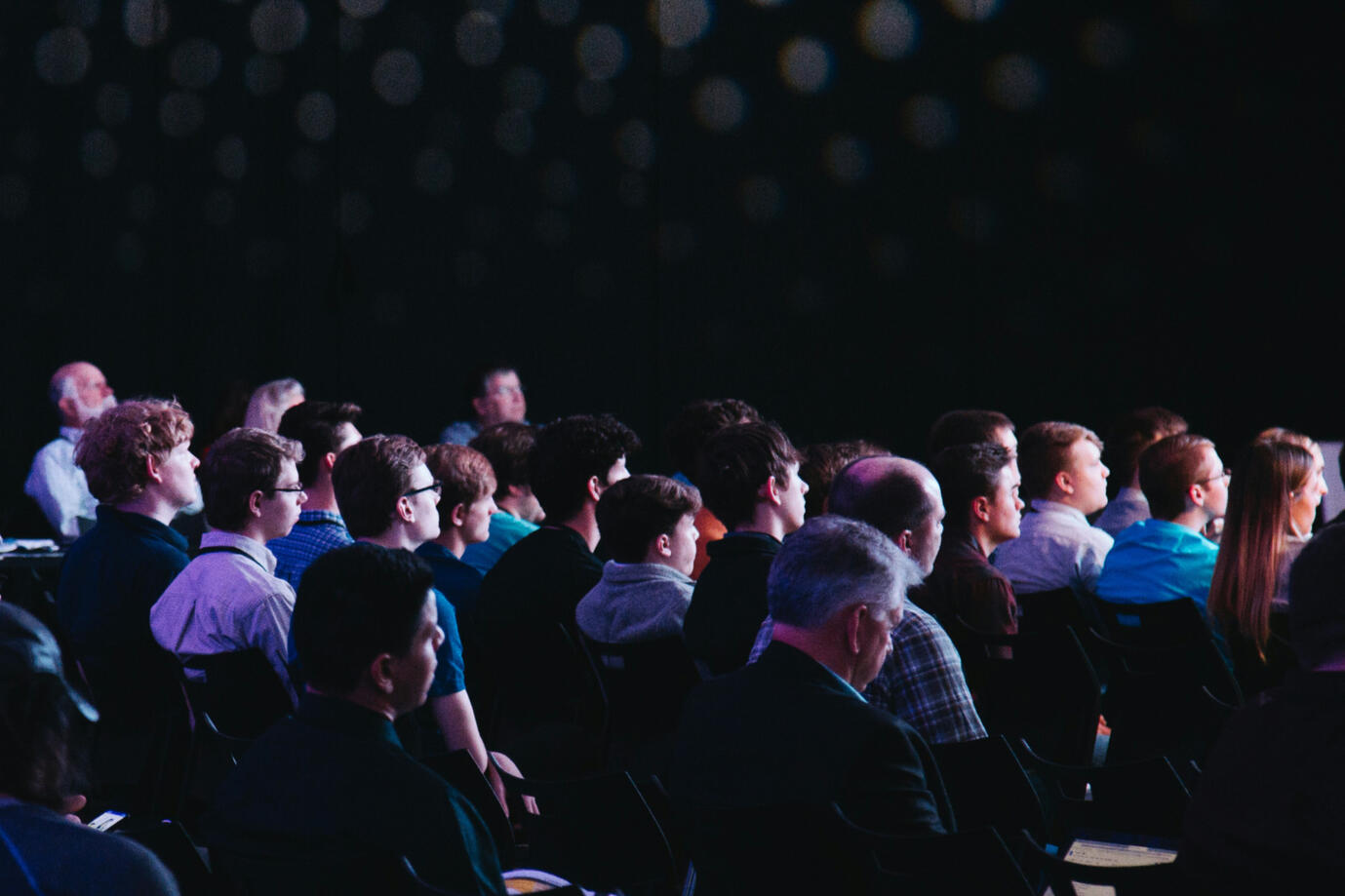 Strategic Planning audience in a dark venue